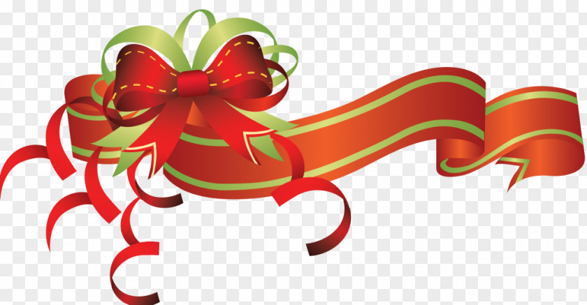 Christmas Ribbon Clip Art PNG