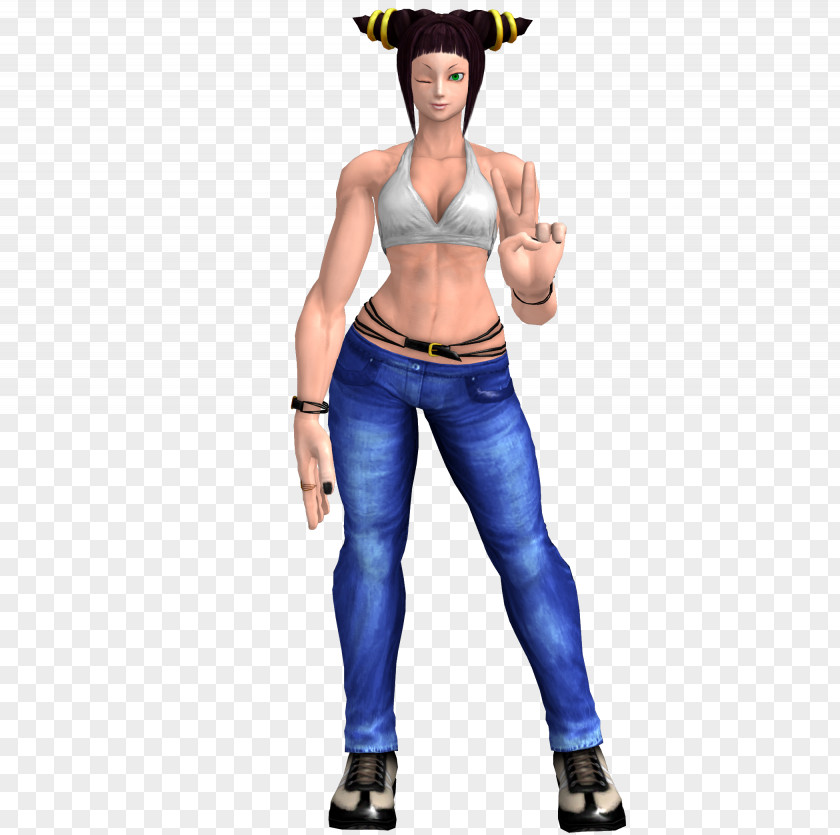 Chun Lee Juri Video Game Jeans Casual Attire Art PNG