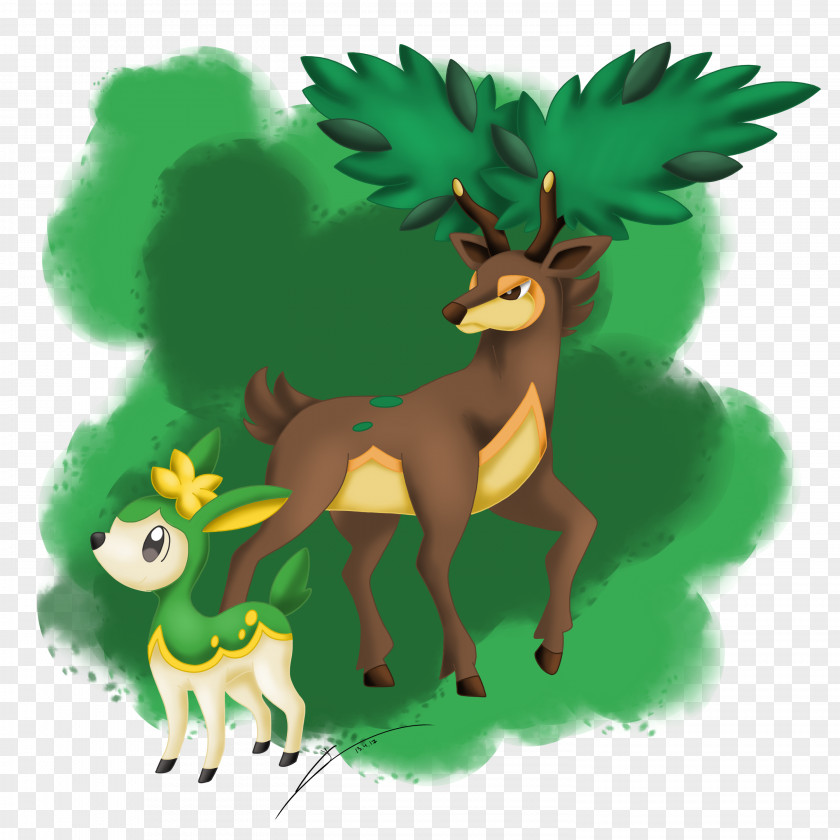 Family Summer Pokémon X And Y Reindeer Deerling PNG