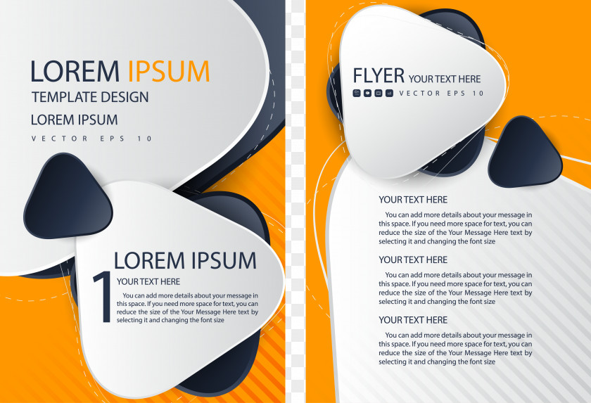Single Page Flyer Brochure Template PNG