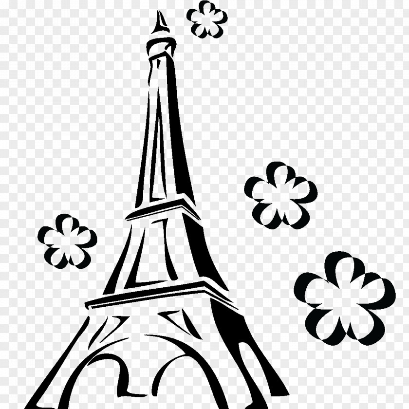 Tour Eiffel Tower Wall Decal Art PNG