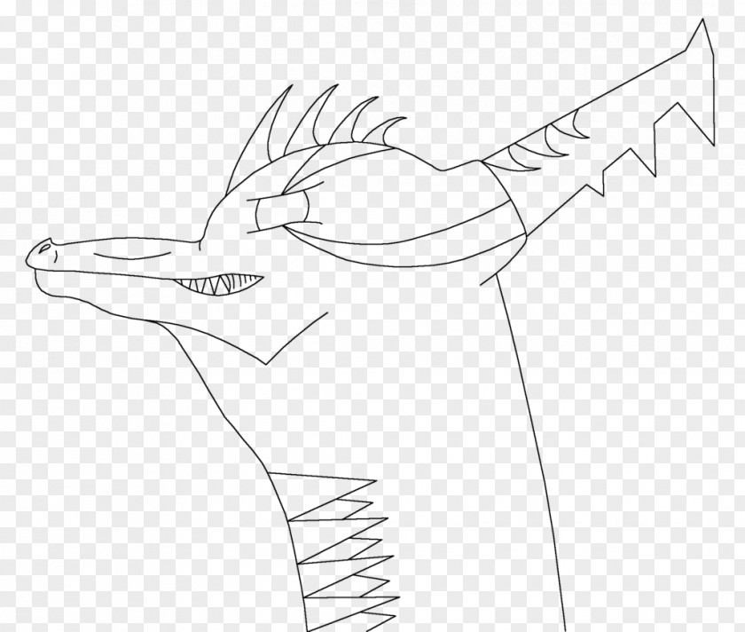Dragon Line Art Drawing /m/02csf Finger Clip PNG
