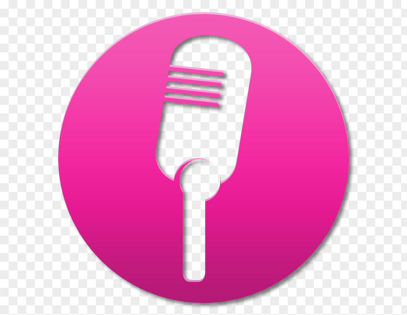 Microphone Pink M Brand PNG