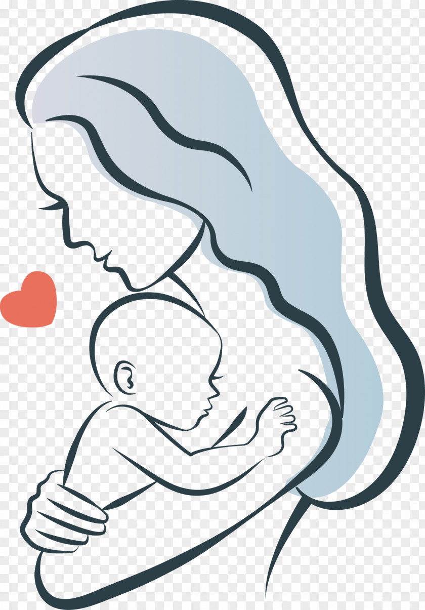 Mother Holding Baby Infant Child Illustration PNG