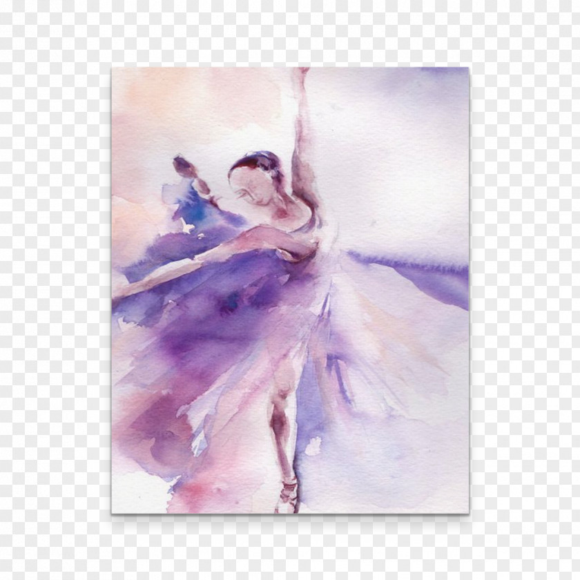 Painting Ballet Dancer Watercolor PNG
