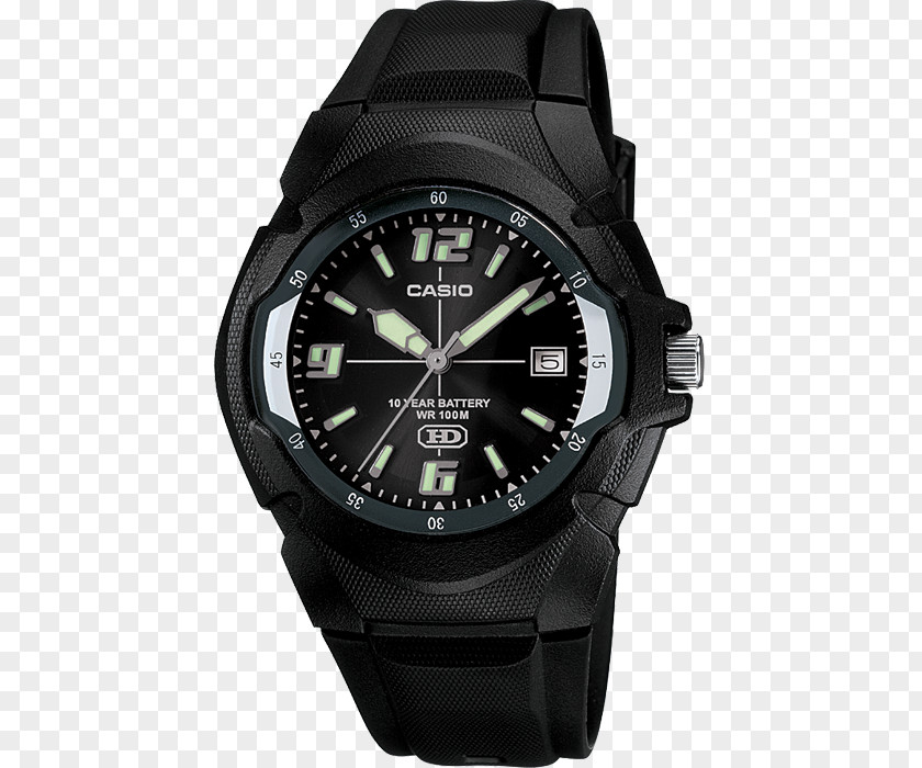 Watch Casio Analog Water Resistant Mark Quartz Clock PNG