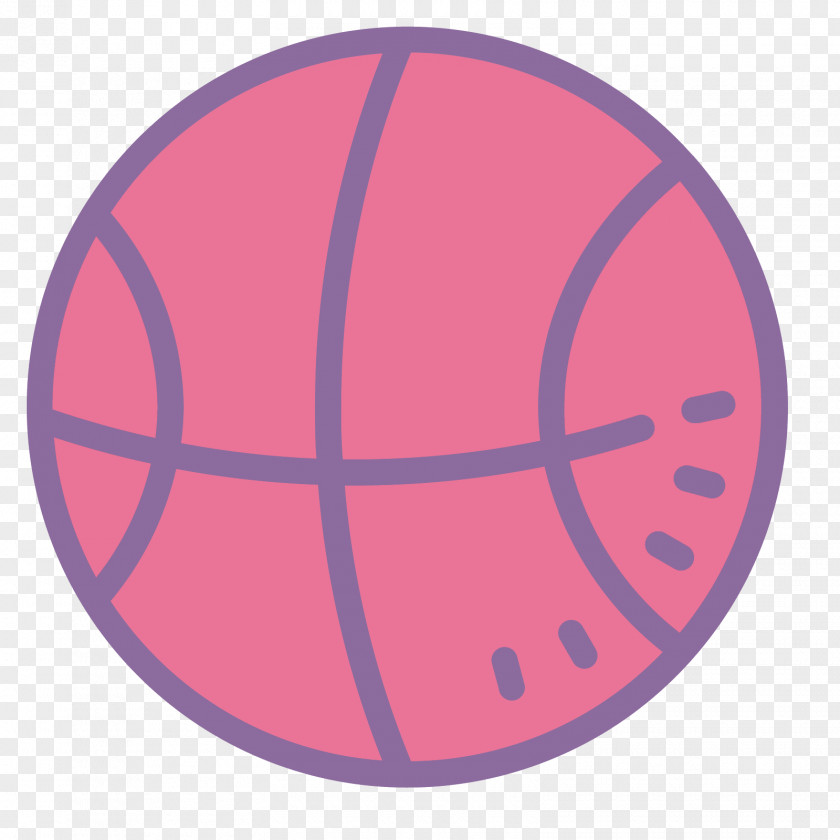 Basketball Outline Vector Product Design Font Magenta PNG