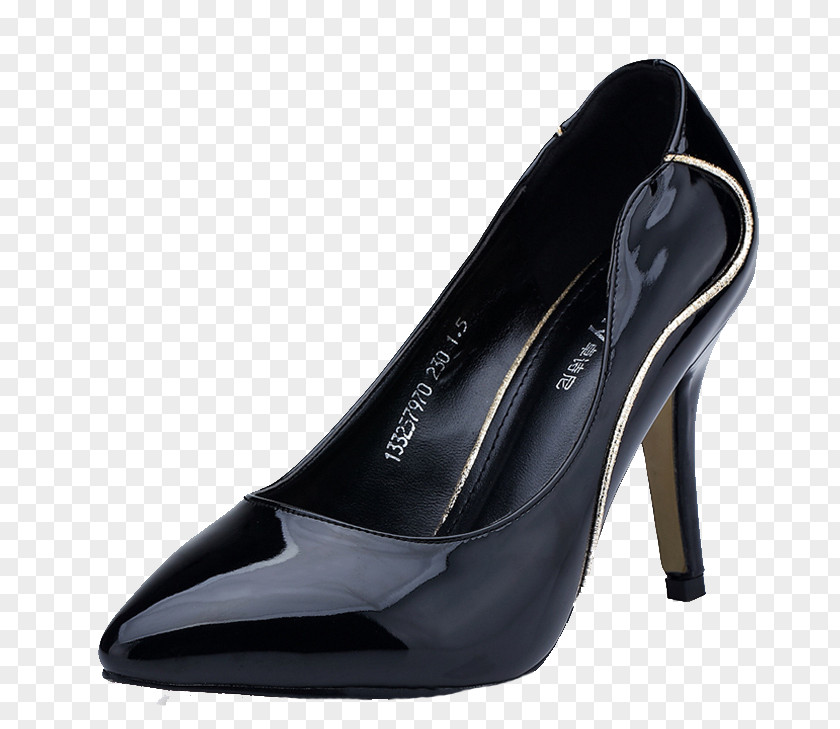 Black Pointed Shoes Child Woman Shoe PNG