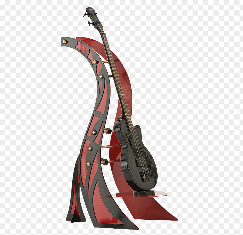 Electric Guitar Bass Display Stand PNG