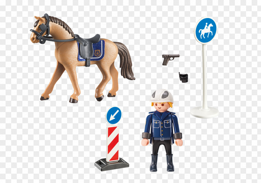 Horse Mounted Police Playmobil Officer PNG