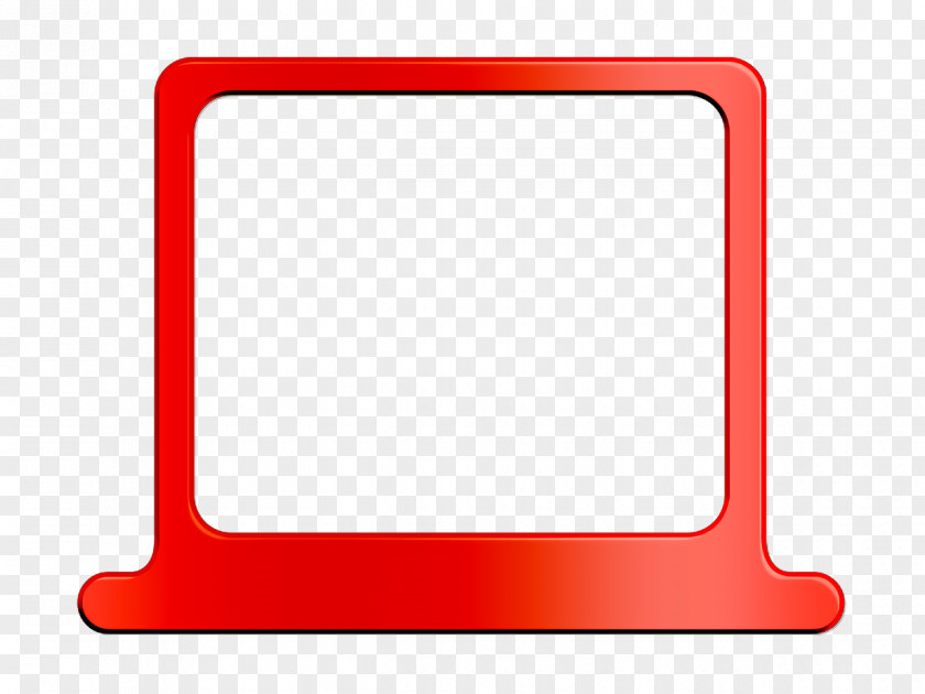 Picture Frame Rectangle Background Red PNG