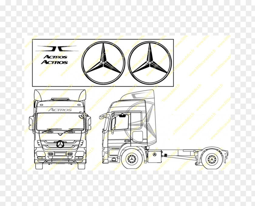 Rc Car Mercedes-Benz Actros Truck Sticker PNG