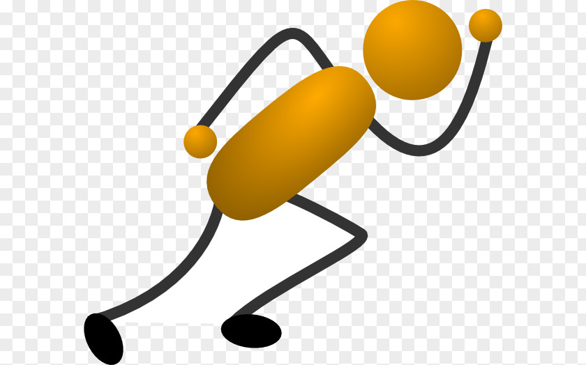 Stick Man Running Figure Clip Art PNG