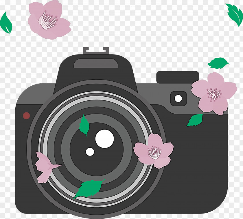 Camera Flower PNG