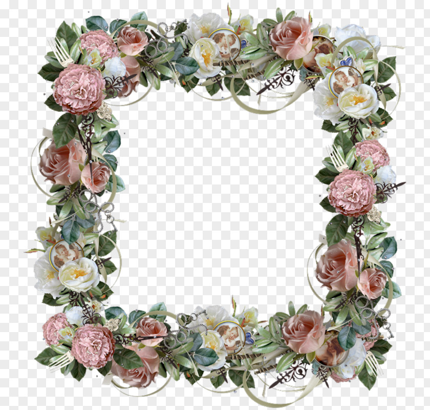 Flower Floral Design Picture Frames Wreath Molding PNG