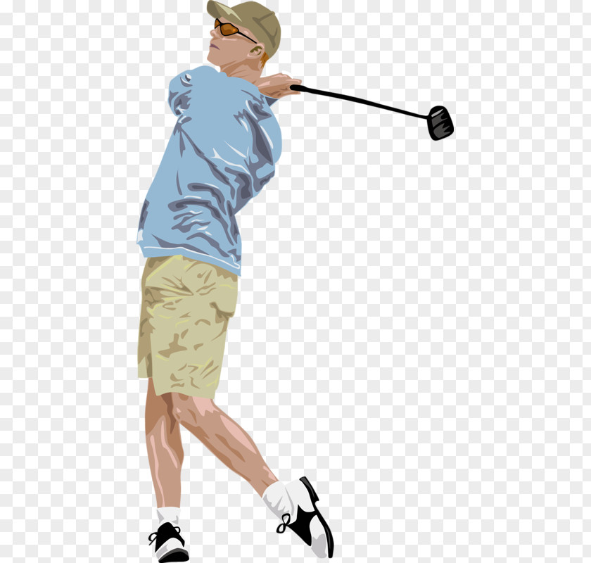 Man Playing Golf Course Club Clip Art PNG