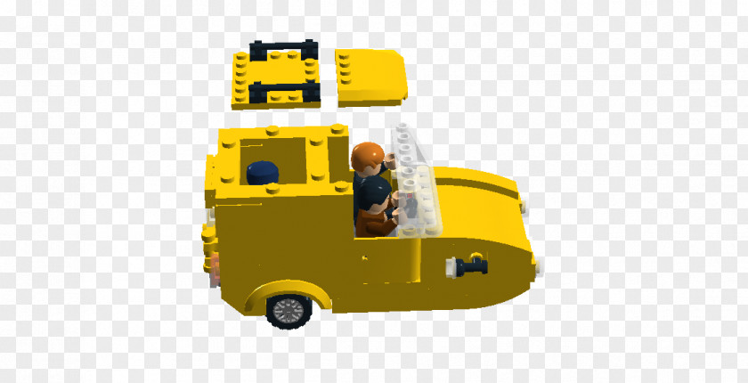 Only Fools And Horses Car Reliant Robin LEGO Van Vehicle PNG