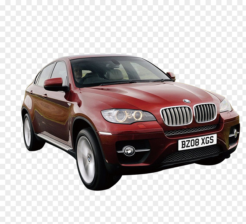 Red BMW X6 2009 X5 Car Sport Utility Vehicle PNG