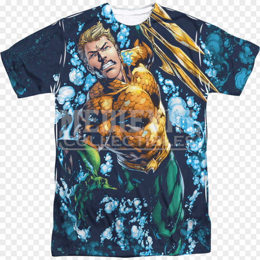 Aquaman Trident T-shirt Hoodie Sleeve Clothing PNG