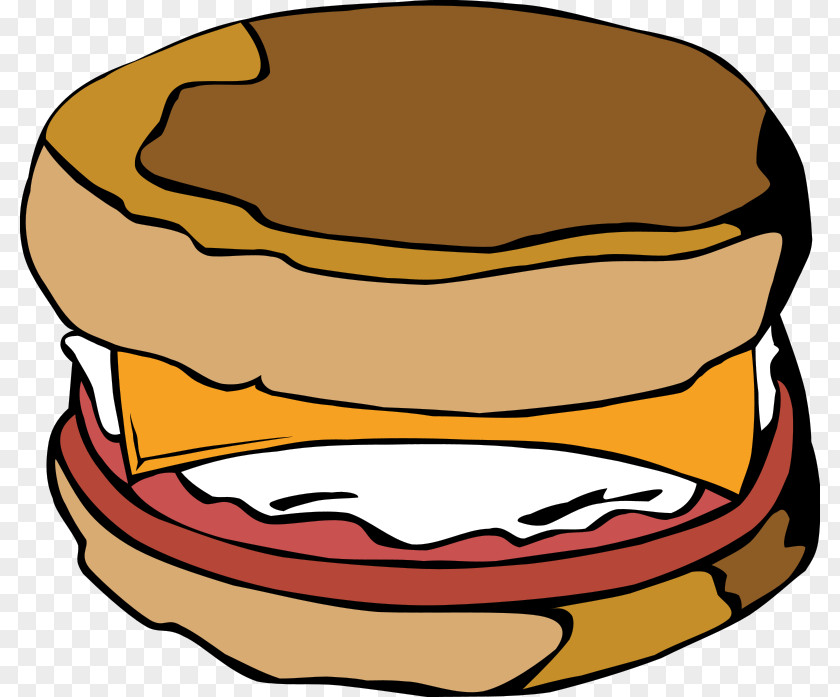 DWI Cliparts Breakfast Sandwich Egg Bacon, And Cheese Fried PNG