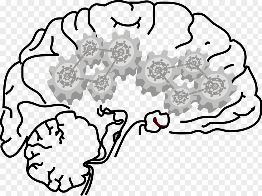 Gears Brain Central Nervous System Dopamine Clip Art PNG
