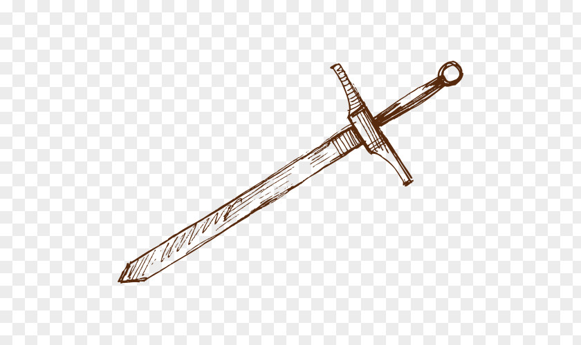 Hand Drawn Sword PNG