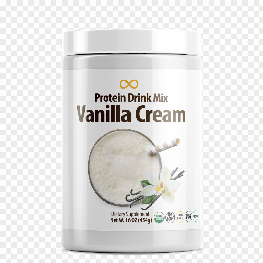 Vanilla Cream Drink Mix Protein Veganism Dietary Supplement Superfood PNG