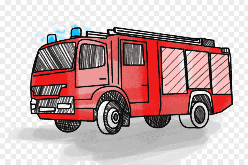 Car Fire Engine Department Satchel Emergency PNG