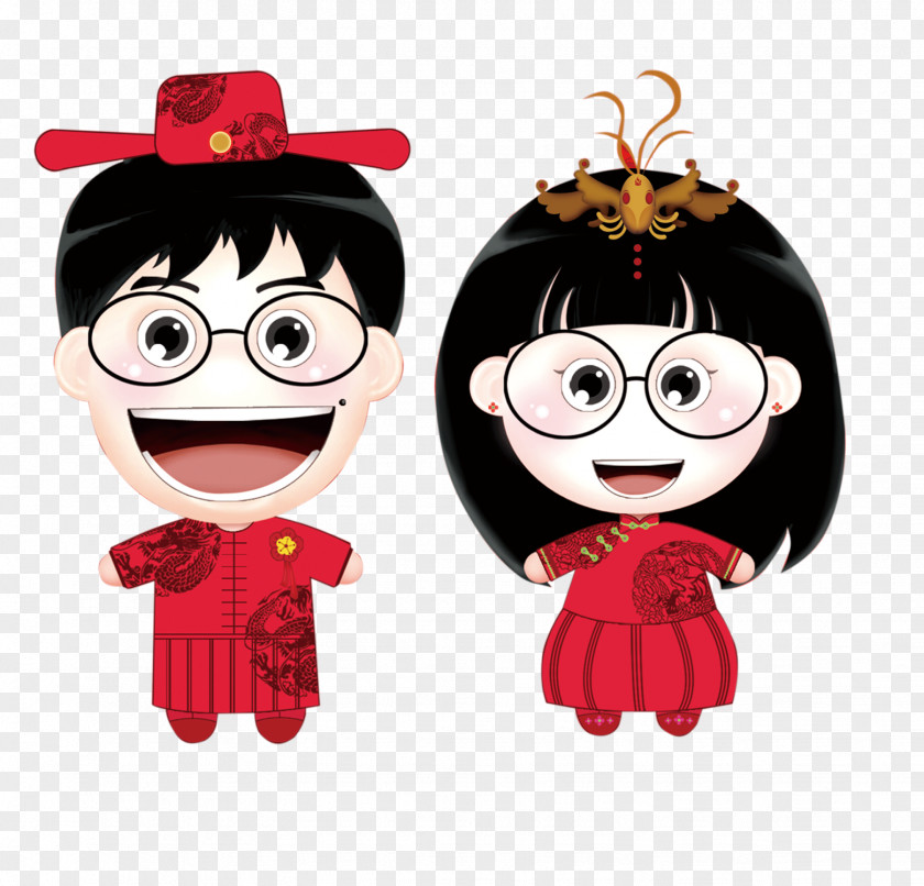 Married Doll Chinese Marriage Wedding PNG