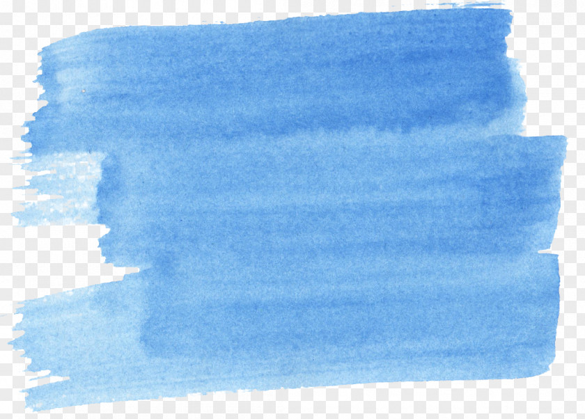 Watercolor Painting Paintbrush Blue Azure PNG