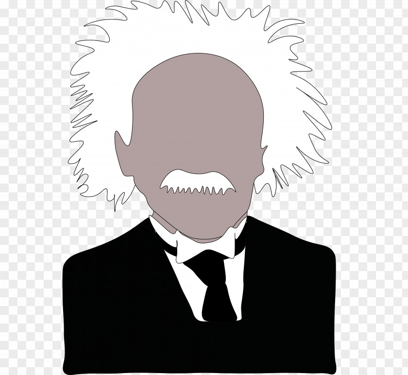Einstein Facial Hair Expression Mouth Jaw PNG