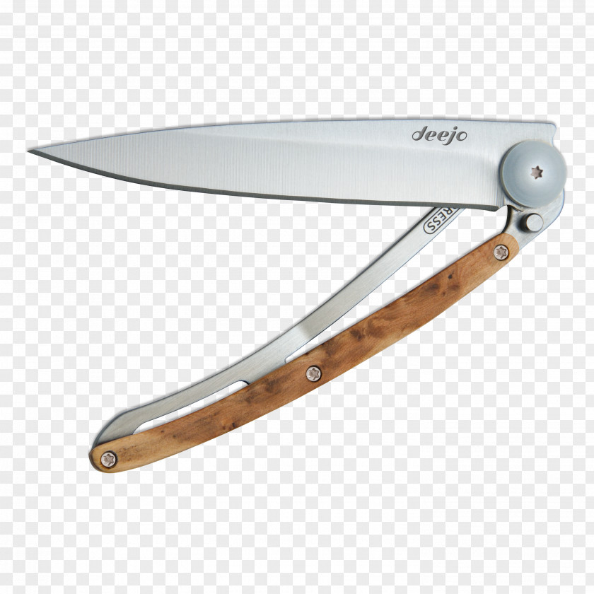 Knife Pocketknife Wood Blade Liner Lock PNG