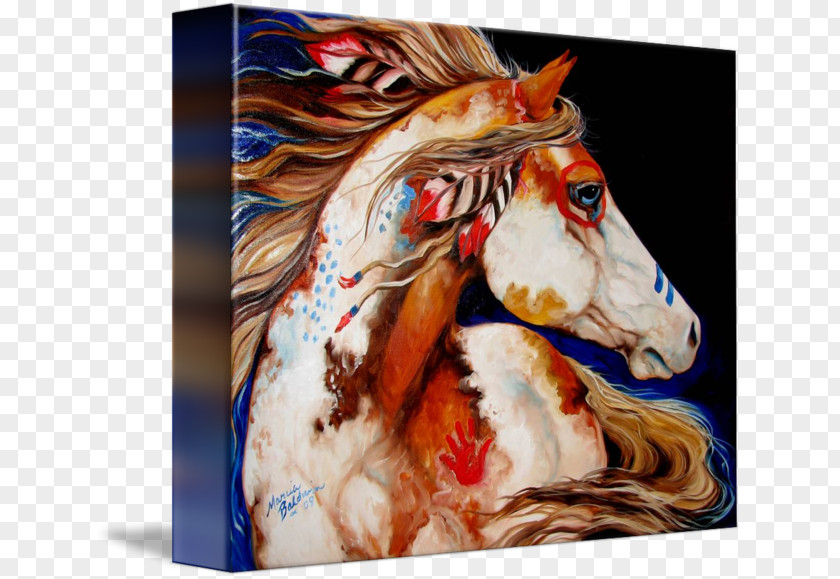 Horse Pony Oil Painting Art PNG