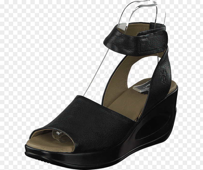 London Tram High-heeled Shoe Women's Hert633fly Leather Wedge Sandal PNG