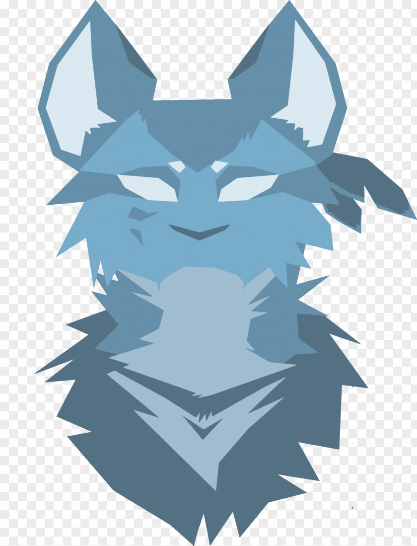 Vector Blue Wolf Cat Dog Warriors Illustration PNG