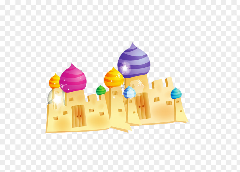Castle Yellow PNG