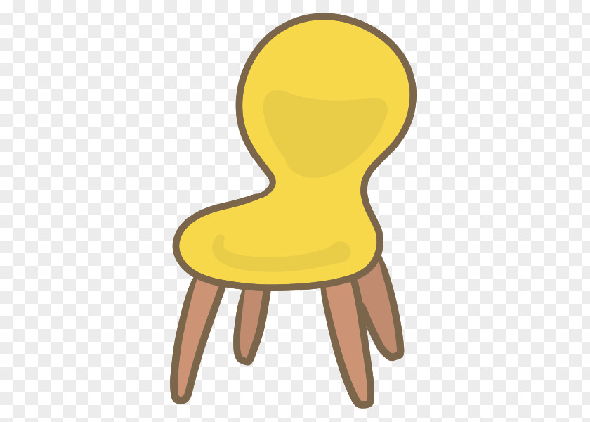 Chair Table Stool Yellow Clip Art PNG