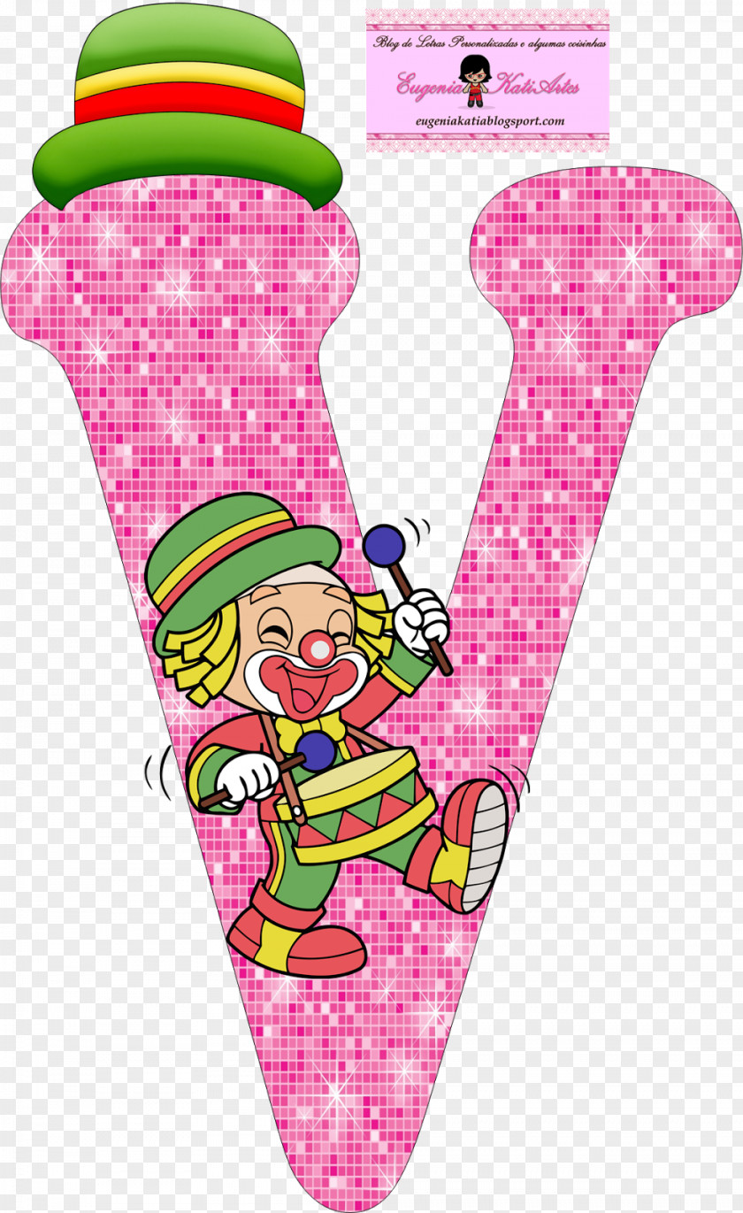 Clown Letter Alphabet Circus PNG