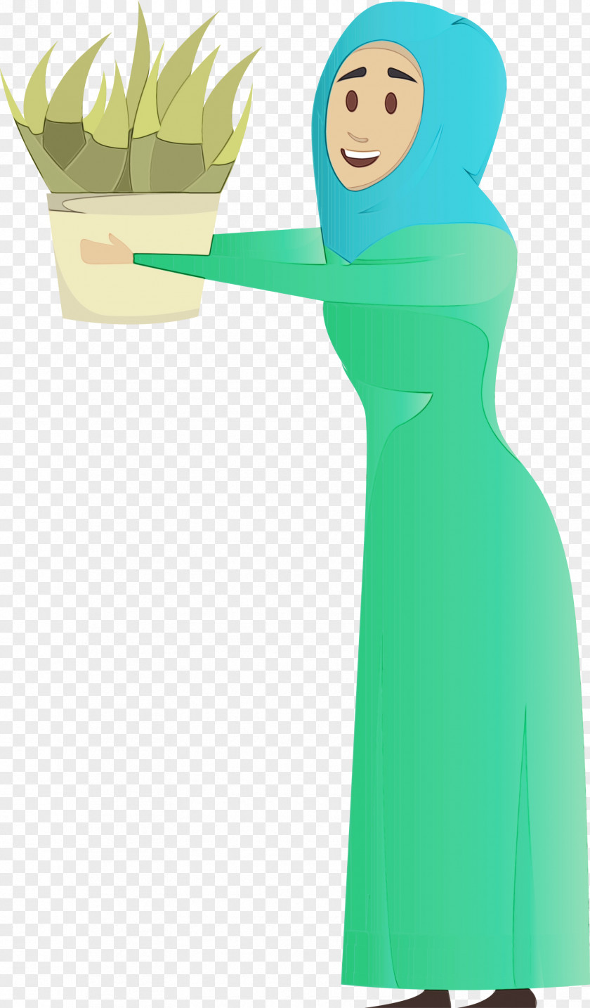 Green Cartoon Finger Gesture PNG