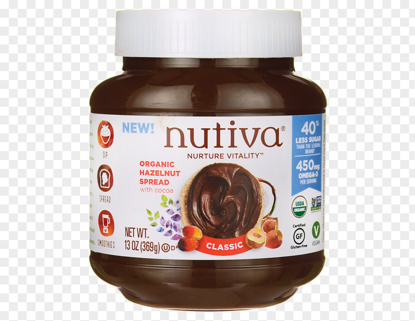 Healthy Ingredients Organic Food Hazelnut Butter Chocolate Spread PNG