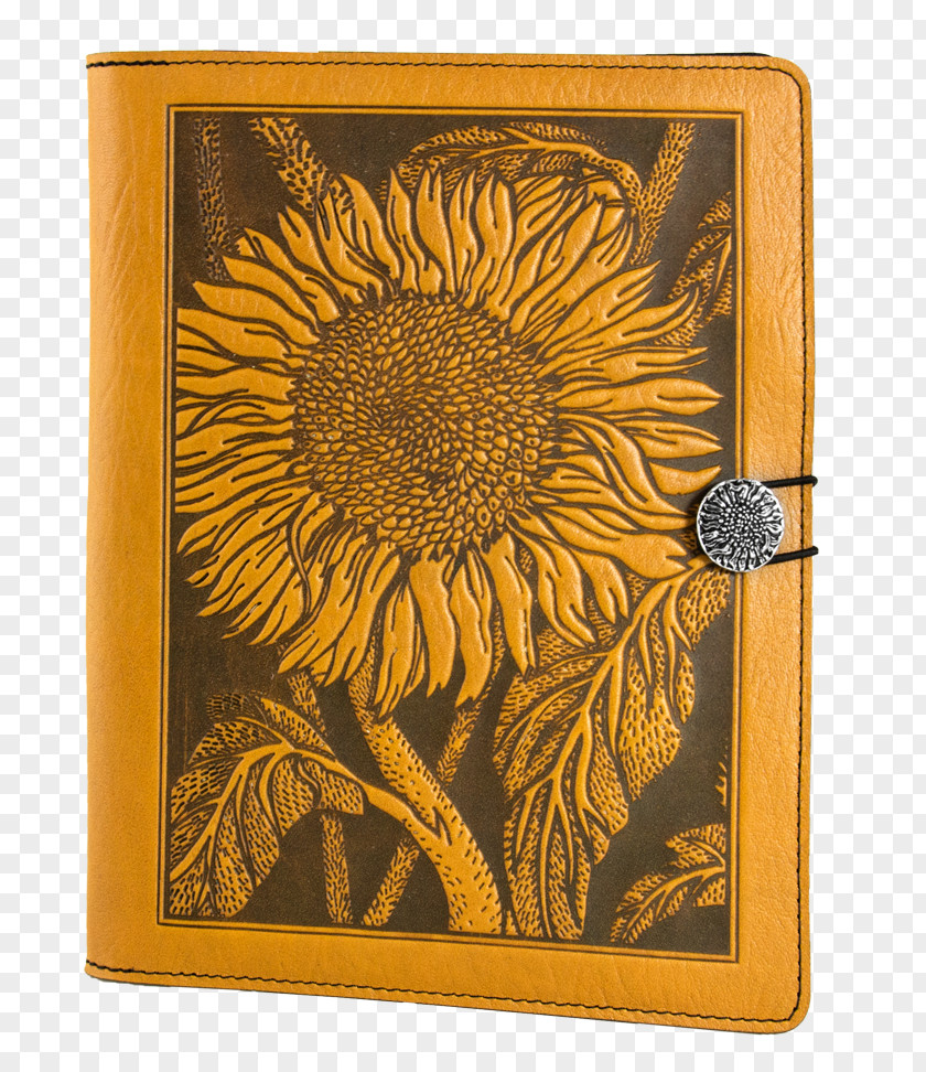 Leather Cover Common Sunflower Notebook Book Journal Bookbinding PNG