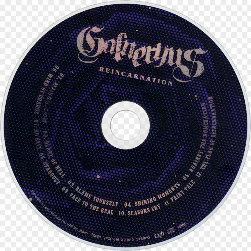 Reincarnation Compact Disc Galneryus Computer Hardware Label PNG