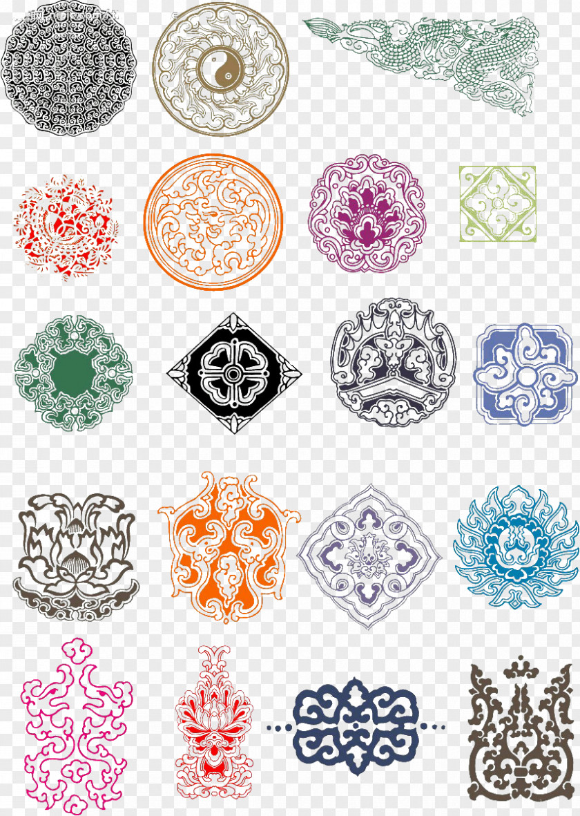 Beautiful Pattern Like China Windshield Traditional Chinese Characters PNG