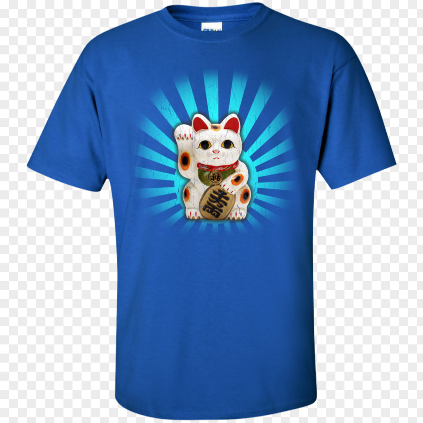 Maneki Neko Printed T-shirt Hoodie Cat PNG