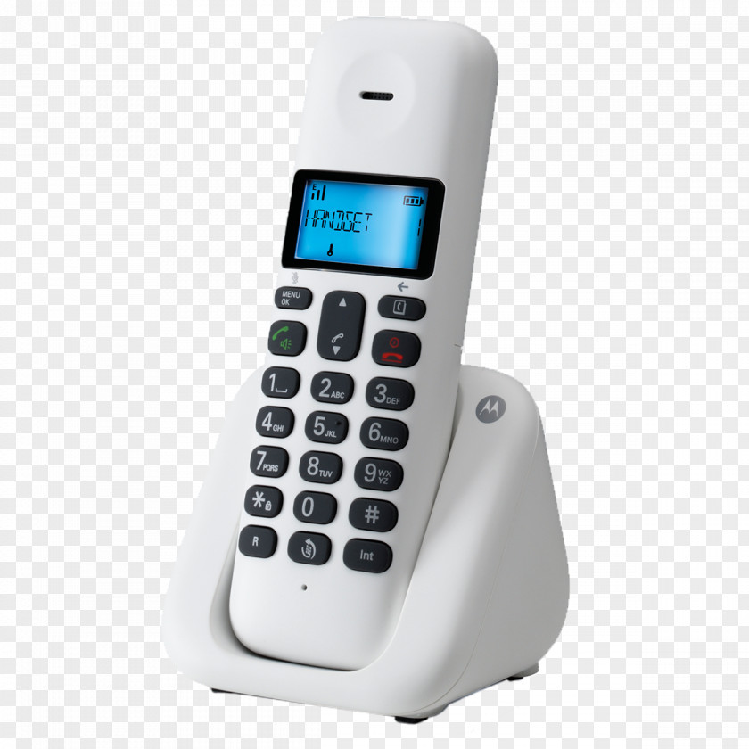 Manos Motorola T311 Hardware/Electronic Cordless Telephone Digital Enhanced Telecommunications Home & Business Phones PNG