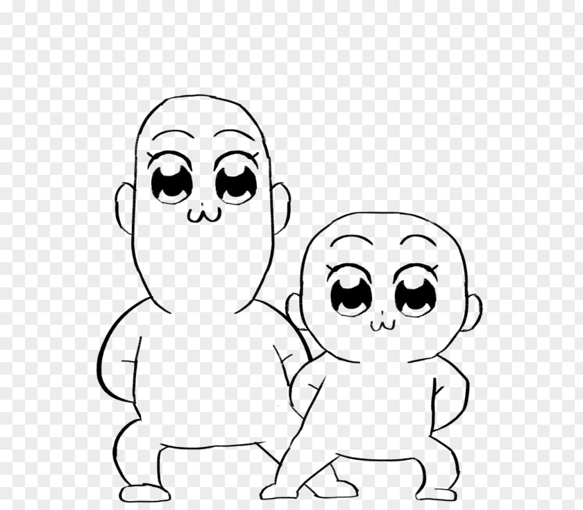 Pop Team Epic Art Microsoft Paint Tool SAI Eye Black And White PNG