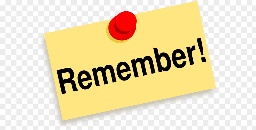 Remember Cliparts Post-it Note Paper Clip Art PNG