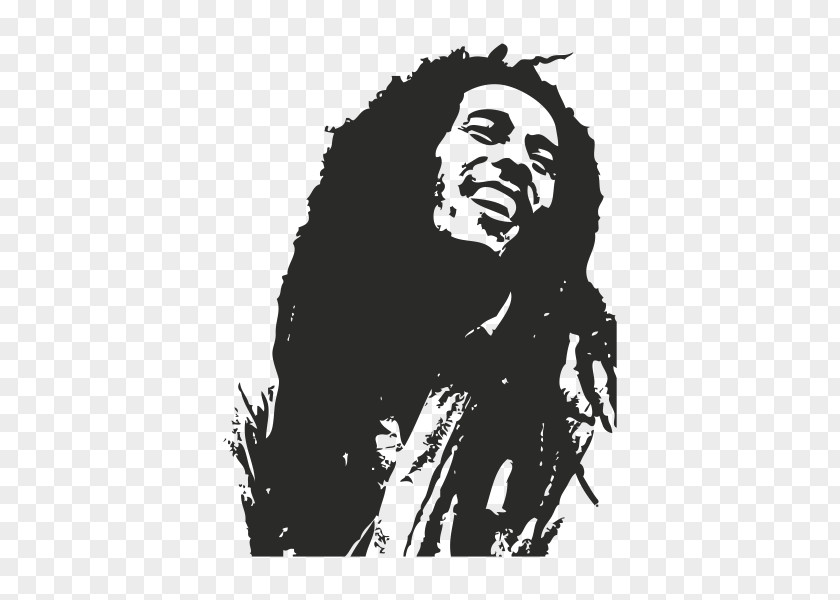 Bob Marley Bumper Sticker Wall Decal PNG