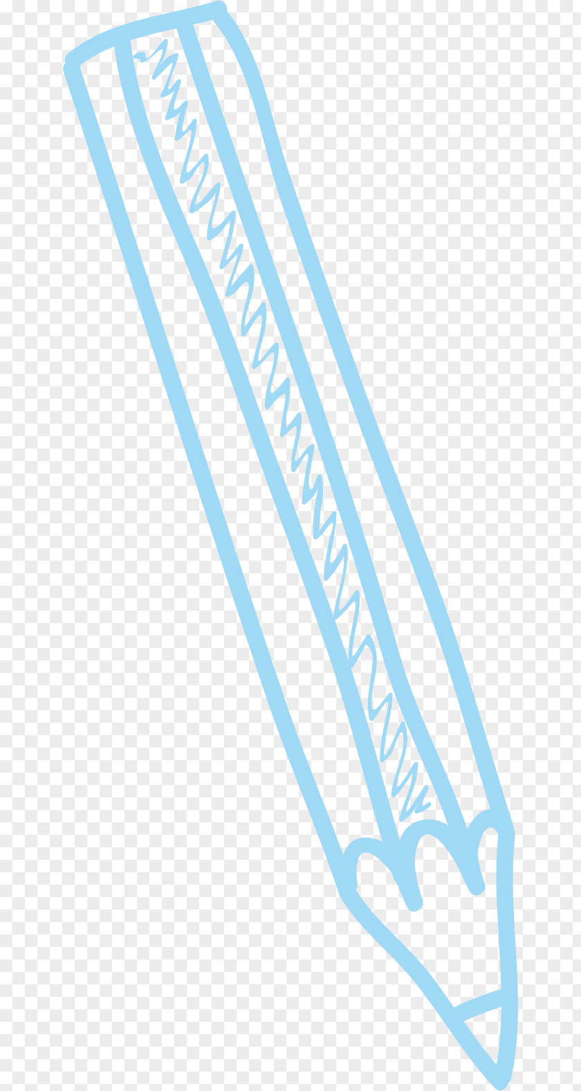 Cartoon Pencil Blue PNG