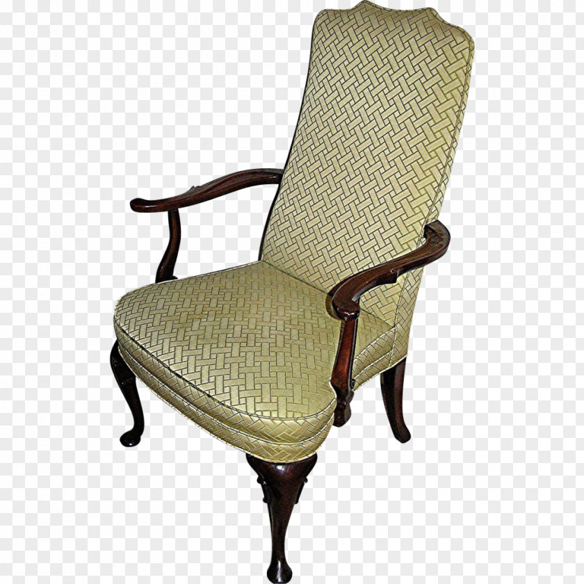 Chair Queen Anne Style Furniture Wing Recliner PNG
